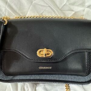 Black and Gold Crossbody Bag